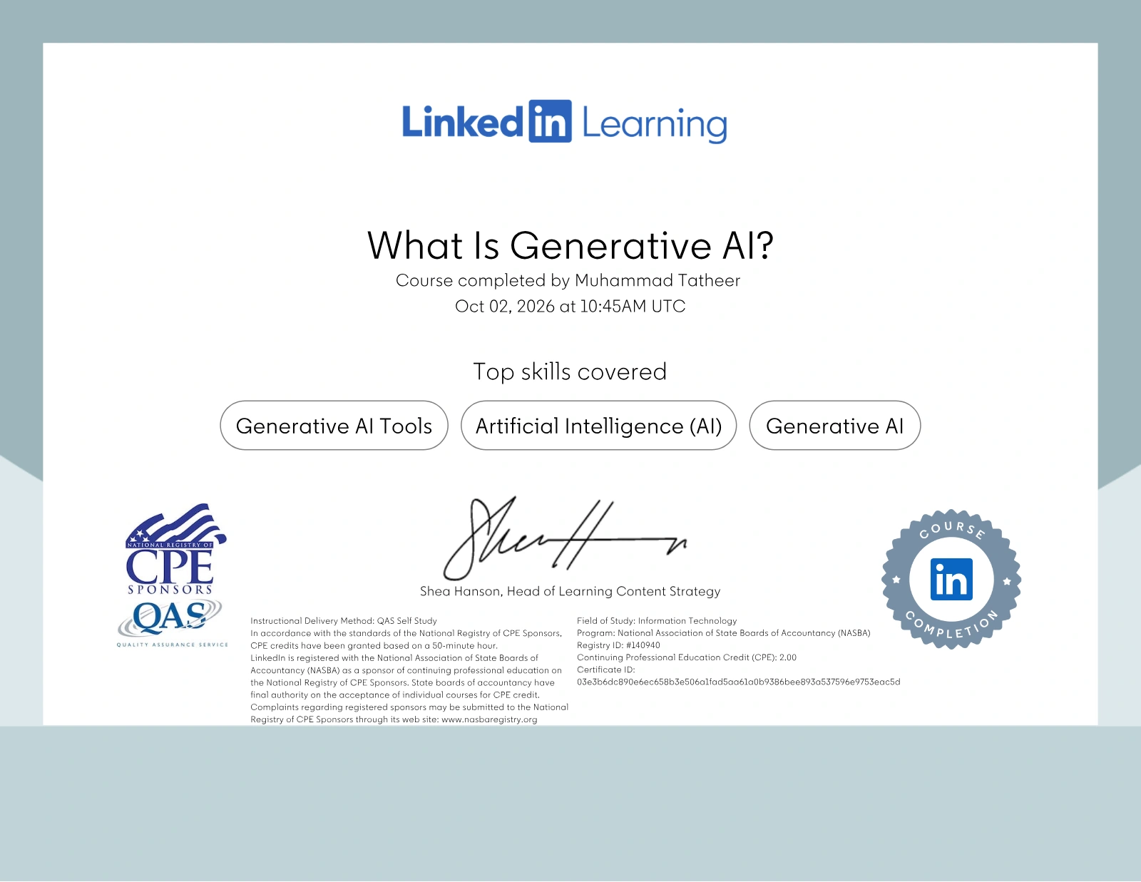 What Is Generative AI? — CPE